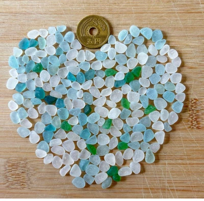 Cristal de mar Surf Tumbled genuino de Japón muy pequeño Foto 1 de 4