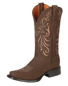 Women's El General Rodeo Western Cowgirl Boots Nubuck Leather BTDA17 - Picture 1 of 1