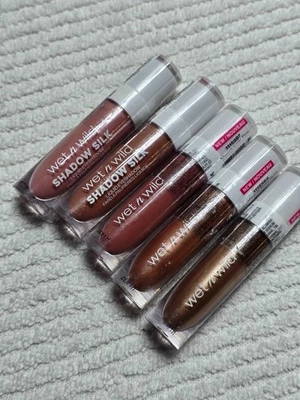 Lote de 5 sombras de ojos líquidas Wet N Wild Shadow Silk tonos surtidos, nuevas Foto 1 de 4