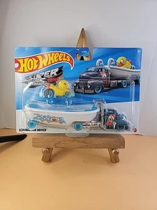 2024 Hot Wheels Duck N Roll Super Rig Scrubba Dub Driver Brandneu Versiegelt - Bild 1 von 15