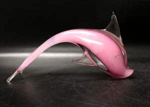 Elegante 🐬 Formia Vetri Di Murano Kunst Glas Delfin Figur groß 11" RAR!!! - Bild 1 von 15