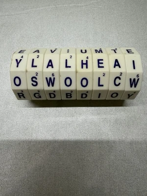 Geospace Word Spin Game Handheld Magnetic Puzzle Toy- Vintage Used, See Pics - Image 1 of 4