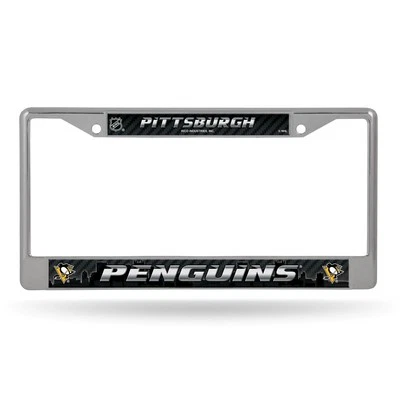 Pittsburgh Penguins NHL Chrome Metal License Plate Frame - Image 1 of 4