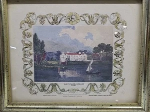 Berkshire Hurley Lady Place 1830 Wall Art Acciaio Ln Incisione Incorniciata Borghese - Foto 1 di 17