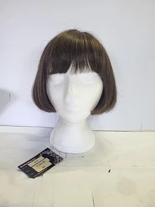 Kurzer brünetter glatter Bob mit Fransen - Haarausfall Alopezie Ausdünnung REF W50 - Bild 1 von 9