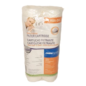 OmniFilter RS5-DS Cartridge Twin 2-Pack Whole House Filter Package New SEALED - Picture 1 of 2