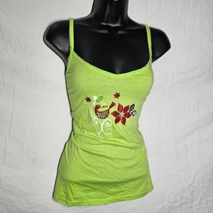 Vintage y2k floral fairy whimsigoth v neck green tank top - Bild 1 von 4