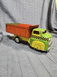 Wyandotte Vintage Blech Litho Muldenkipper 12" 50er Jahre grün und orange - Bild 1 von 12