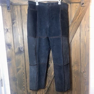 Vintage CBO New York Leather Straight Leg Pants Classic Suede Plus Size 2X - Picture 1 of 3