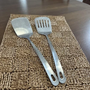 Wolfgang Puck's Collection Stainless Slotted Solid Spatula Turner 12-3/4" - Picture 1 of 12