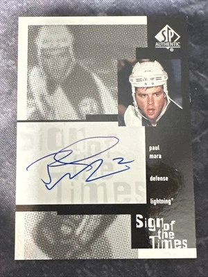 1999-00 SP Authentic Sign Of The Times PM Paul Mara Tampa Bay Lightning - Image 1 of 2