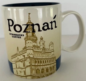 Tazza caffè Starbucks Poznan Polonia da collezione Global Icon Series 16 oz MIC - Foto 1 di 5