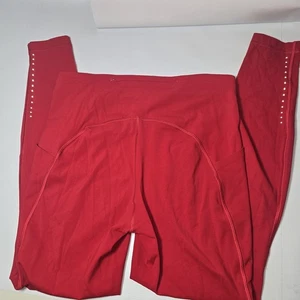 Lululemon Swift Speed hoch geschnittene sportliche Leggings 28" dunkelrot Größe 10 - Bild 1 von 11