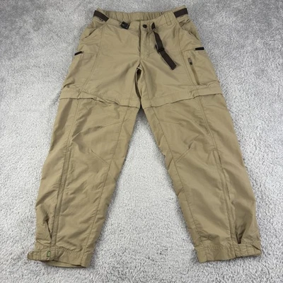 Pantalones REI para mujer 10P tostados pequeños convertibles con cremallera senderismo nailon UPF 50+ con cinturón Foto 1 de 4