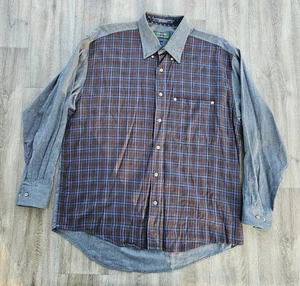 Vintage Colours By Alexander Julian Herren Gr. Large Button Down Langarm kariert - Bild 1 von 8
