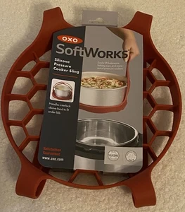 Olla a presión de silicona OXO SoftWorks elevadora de eslinga roja NUEVO - Imagen 1 de 5