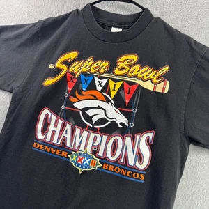 Vintage Denver Broncos Shirt Mens Large Tee Superbowl 1998 John Logo 7 Football - Picture 1 of 11