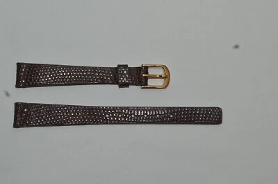 Correa original SEIKO 12mm piel de becerro marrón muestra de vendedor nuevo stock antiguo Foto 1 de 4