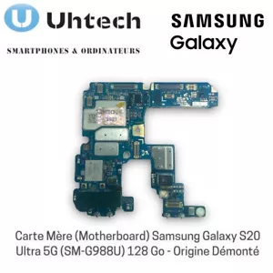 Carte Mère Samsung Galaxy S20 Ultra 5G (SM-988U) 128 Go - Origine Démonté - Picture 1 of 4