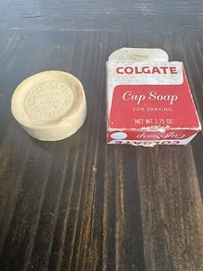Vintage Colgate Cup Soap W / Box NOS - Picture 1 of 9