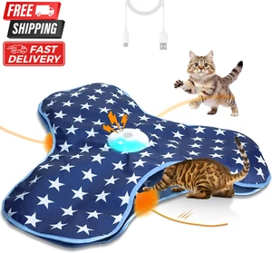 Interactive Motion-Activated Cat Toys Chirping and Moving Feather Wand - Keep Yo - Picture 1 of 12