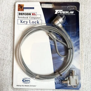 Targus DEFCON KL Notebook Computer Key Lock Anti-Theft Key Cable Lock #PA45OU - Picture 1 of 10