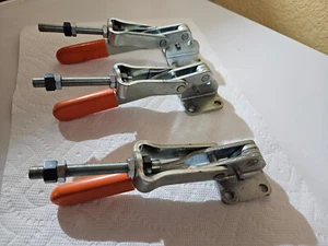 KNU-VISE PCR-2000 Toggle Threaded Rod Pull Clamps (3)  Hold Capacity 2000 Lbs - Picture 1 of 21