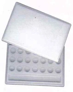 Ceramic Mixing Palette - Large 21 wells with lid - Watercolour Ink : FC7-407-28 - Picture 1 of 1