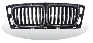 Front Kidney Hood Grilles Carbon Look For '1994-'1995 BMW E34 5 Series 4D Sedan - Imagen 1 de 1