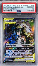 Pokemon Japanese SM11b 064/049 Reshiram & Zekrom GX Card 2019 SR PSA 10 44934823
