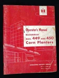 Manual del operador de plantadoras de maíz I/H McCormick 449 y 450 vintage - Imagen 1 de 1