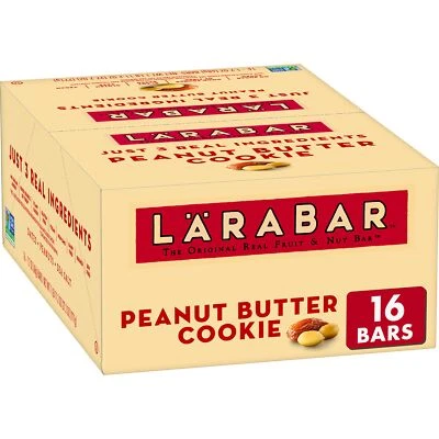 Larabar Mantequilla de Maní Galleta Sin Gluten Vegano Fruta y Nueces Barra 16 Ct 27.2 OZ Foto 1 de 4
