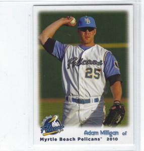 2010 Myrtle Beach Pelicans (Single-A Atlanta Braves) Adam Milligan