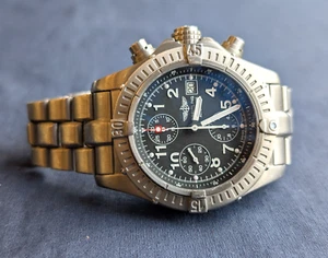 Breitling Chrono Avenger Titanium Automatic Wrist Watch E13360 with Box & Papers - Picture 1 of 17