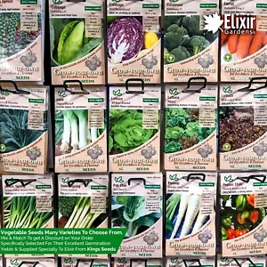 Kings Vegetable Seeds High Yield All Year Round varieties | Mix & Match - Picture 1 of 90