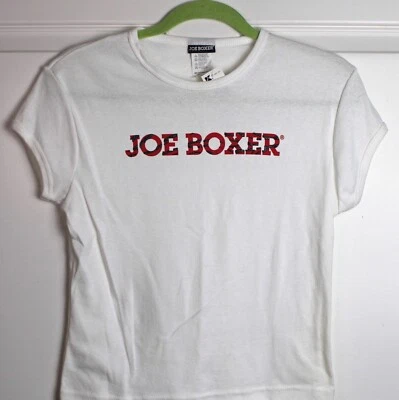 NUEVO CON ETIQUETAS Y2K Joe Boxer Manga Corta Novedad Camiseta Logo Estampado Animal Letras en Blanco LG Foto 1 de 4