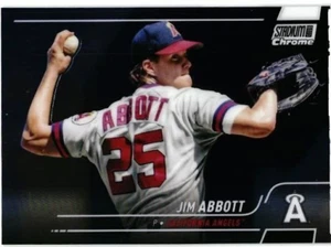 2022 TOPPS STADIUM CLUB CHROME # 67 - JIM ABBOTT - CALIFORNIA ANGELS - Picture 1 of 2
