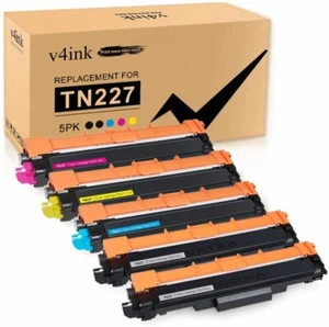 5PK V4INK TN227 223 Toner Cartridge For Brother MFC-L3710CW L3750CDW HL-L3210CW - Picture 1 of 6