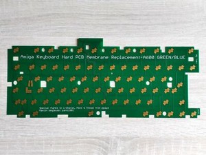 HARD MEMBRANE KEYBOARD REPLACEMENT FOR AMIGA 600 - BLUE & GREEN