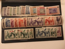 Timbres Mauritanie MNH Neufs - Lot de 35 Timbres Années 1913 - 1917 - 1922 1938