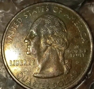 2001-D Washington State Quarter RB. Obv. & Rev. Missing CLAD Striking Error. - Picture 1 of 10