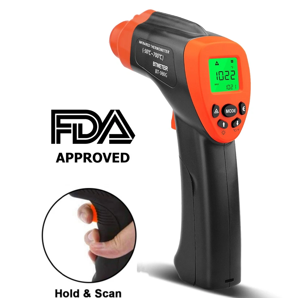 BTMETER 980G Infrared Laser Thermometer for Cooking Automotive - Not for Human