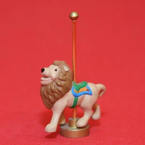 Hallmark 1991 Carousel LION Merry Miniature QSM1639 Christmas Mini - Picture 1 of 3