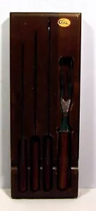 Etui XX Messer & Gabel Tranchierset rostfreies Holzetui - Bild 1 von 7