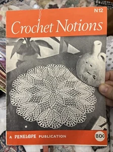 crochet pattern book - PENELOPE - CROCHET NOTIONS - mats doilies edges etc.. - Picture 1 of 12