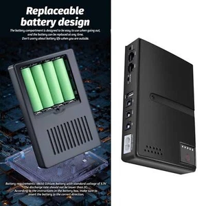 Fuente de Alimentación Ininterrumpida 15V 24V POE 5V 9V 12V USB 18W DC UPS Batería de Respaldo - Imagen 1 de 30