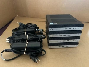 Stck.4 HP Elitedesk 800 G4 DM 65W Desktop I5-8500 3GHZ 16GB ohne Laufwerke + Adapter - Bild 1 von 22