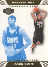 2007-08 Topps Co-Signers Basketball Gold Blue #98A Jason Smith Herbert Hill /89