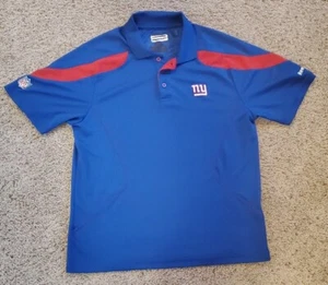 New York Giants Shirt Mens Medium Blue Football Reebok - Picture 1 of 7