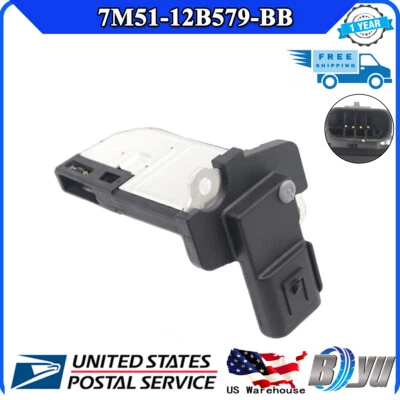 Sensor de flujo de aire másico MAF para FORD C-MAX ESCAPE F-650 F-750 FOCUS 7M51-12B579-BB Foto 1 de 4
